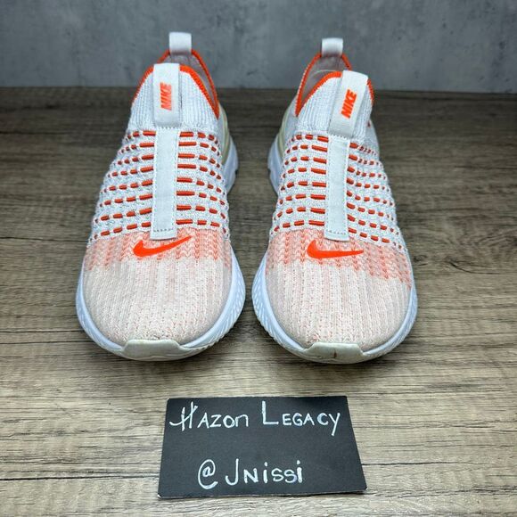 Nike~Women’s~Epic Phantom React Flyknit 2~Vast Grey/Orange(CJ0280-003) Sz 7 - Picture 3 of 8